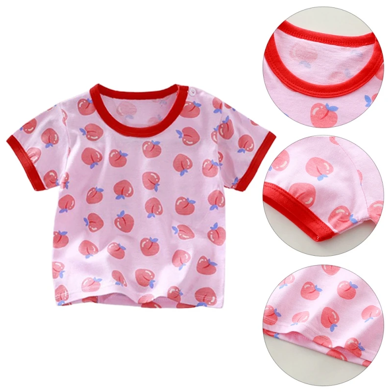 Children\'s Boys Girls T-Shirt Kids Clothes Summer Cartoon Tops Short Sleeve Clothes Cotton Comfortable Baby T-Shirt Clothing ﻿