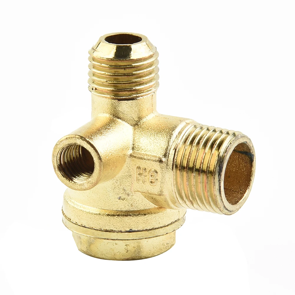 Tool Check Valve Piston Pump 7mm Zinc Alloy 14mm 1pcs 3 Port Check Valve Gold Male Thread Connector Tool 2022 New