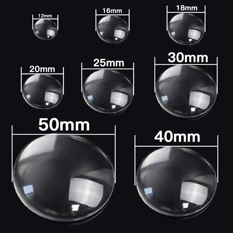 1PC personalisierte runde Glas Cabochon individuelles Logo Foto Glaskuppel 50MM 40MM 30MM 25MM 20MM 16MM 12MM DIY Schmuck – Detail 3