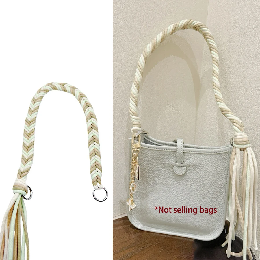 60cm Rope Purse Straps Replacement Crossbody for Handbags Braided Bag Shoulder Strap Rope Heavy Duty Shoulder Straps for Can