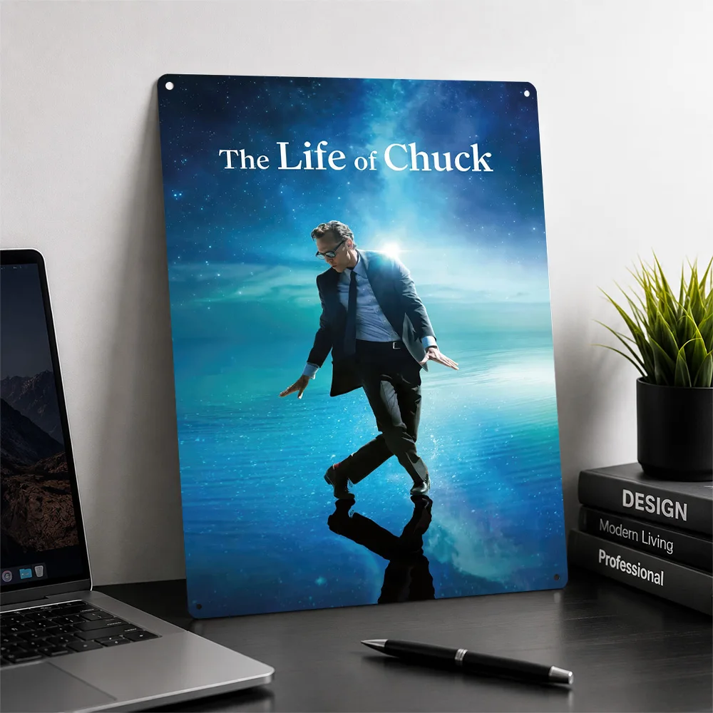 The Life of Chuck Movie Poster Cinema Wall Art Customized Retro Metal Tin Sign for Home Theater Man Cave Film Fan Gift Display