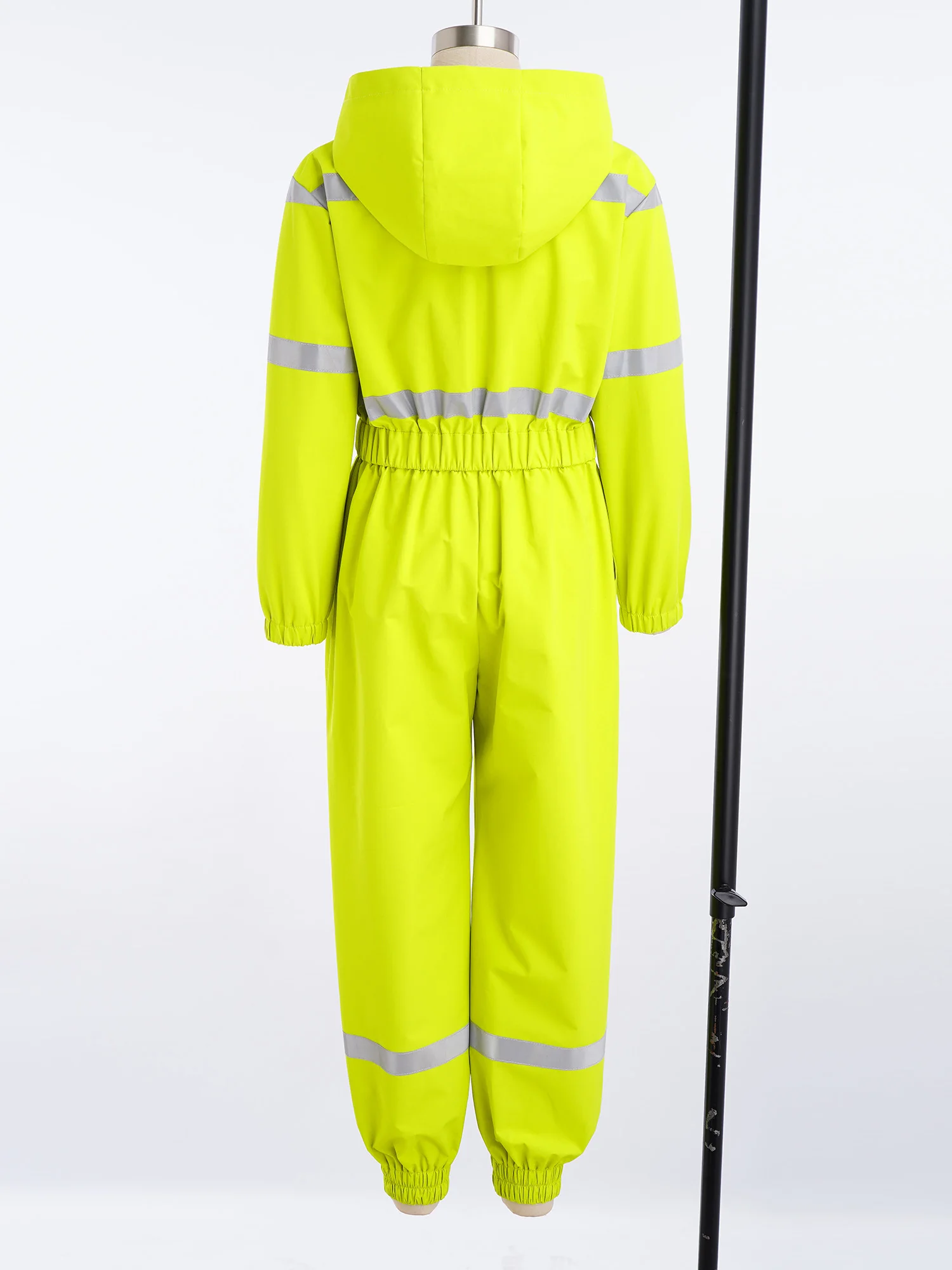 One-Piece Workwear Waterproof Machine Repair Coverall Hooded Jumpsuit for Kids Boys Girls Fishing Outdoor Activities Clothes - view 4