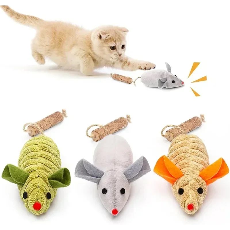 Interactive Catnip Silvervine Animal Toy, Dental Matatabi Chirp Toy, Cat Chew Exercise Toy for All Breeds and Species