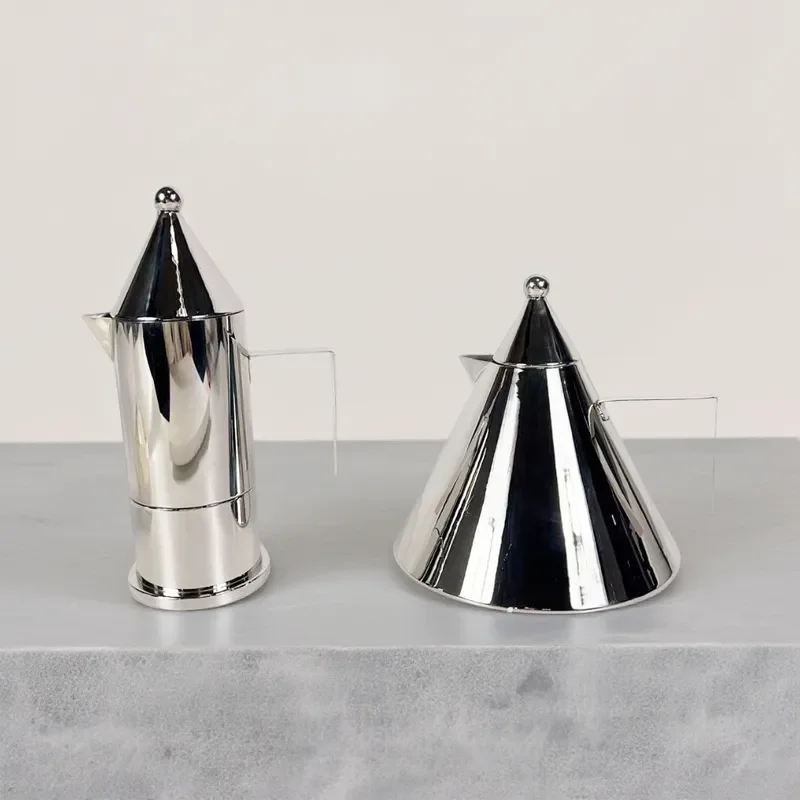 Model room hotel modern light luxury stainless steel kettle ornament coffee table coffee pot teapot living room home