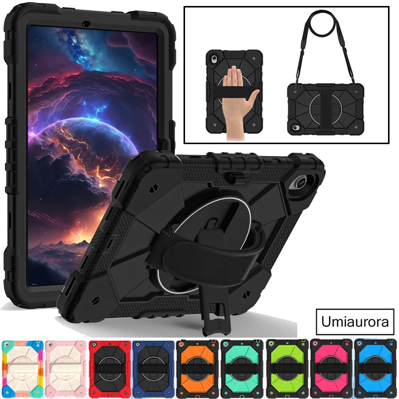 For Samsung Tab S11 11 inch SM-X730 SM-X736 Heavy Duty Rugged Tablet Case Hand Shoulder Strap Stand Shockproof Silicon PC Funda