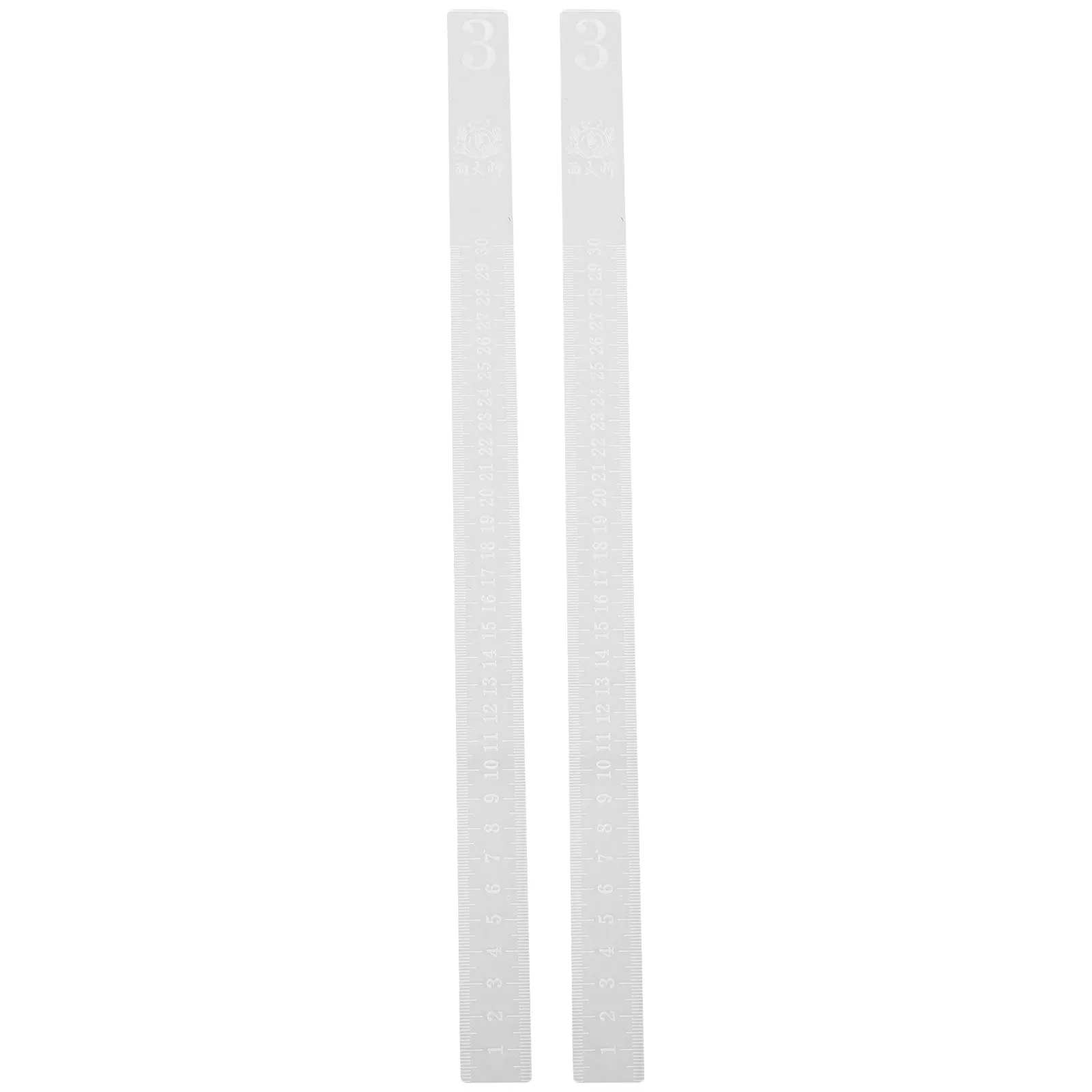 2Pcs Acrylic Biscuit Balance Rulers Measuring Dough Thickness Levelers Rolling Pin Guides Baking Tools Kitchen Dough Tools