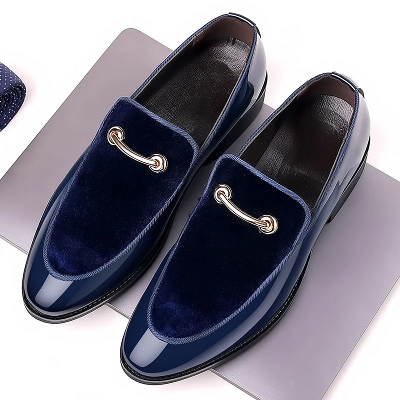 Party Shoes For Men Coiffeur Dress Shoes Men Formal Designer Wedding Shoes Men Elegant Italian Brand Sepatu Slip On Pria Ayakkab