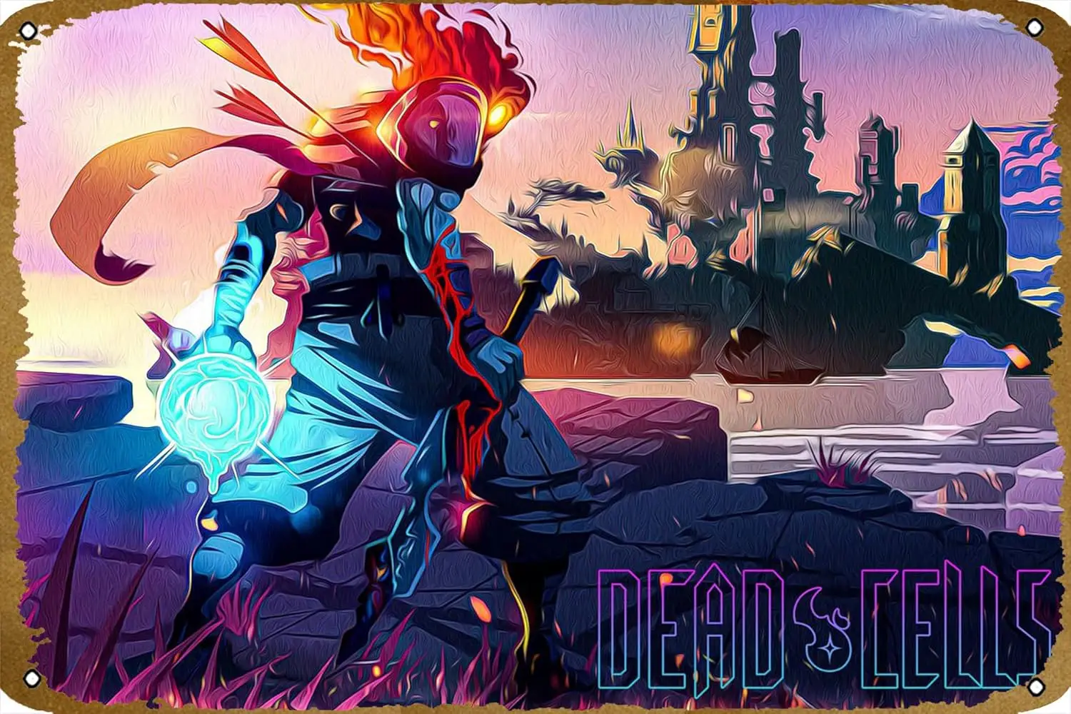 Dead Cells Game Poster Metal Tin Sign Gift For Game Gamer 12 x 8 Inch 1pc sign