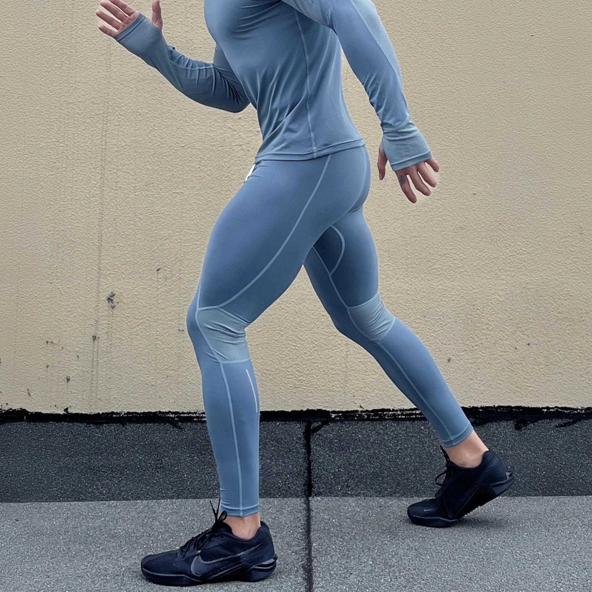 Men's Nylon Spandex High Waist Running Tights Perfect for Crossfit Yoga Butt Lifting Seamless Compression Tummy Control