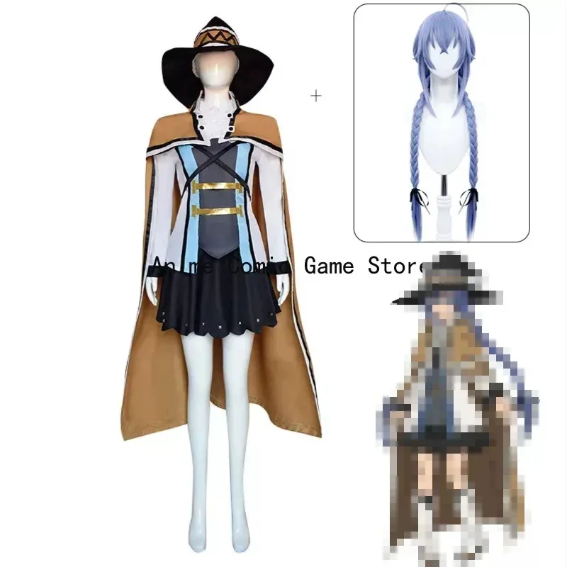 

IN STOCK Roxy Migurdia Cosplay Costume Wig Full Sets Anime Outfits Halloween Carnival Dress for Women Girls S-XXL