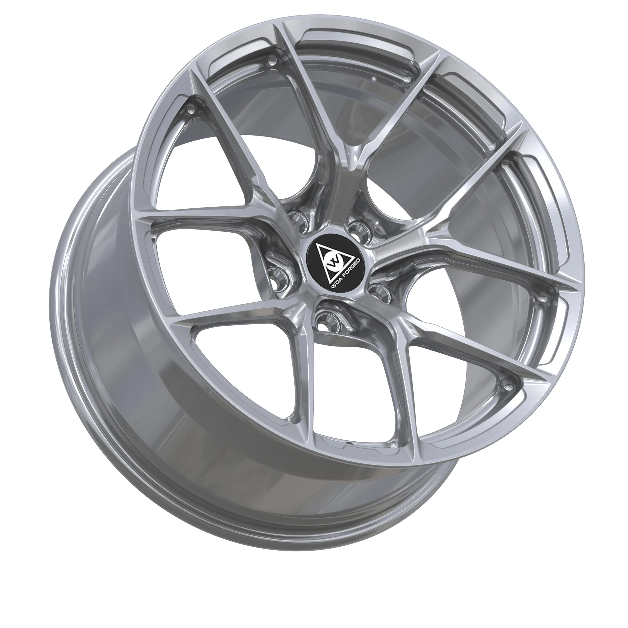 P101SC Personalizowane felgi kute o wysokiej wydajności, kolor DB Silver Bright Silver, rozstaw śrub 5x120 5x114.3 5x100 PCD, do samochodów osobowych HR