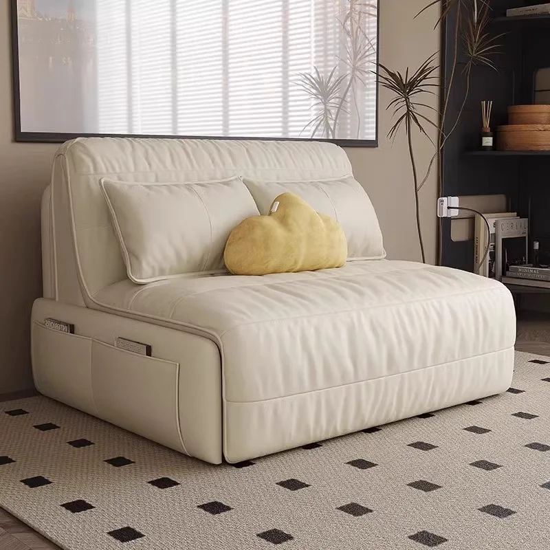 

Electric sofa bed Fully automatic advanced intelligent remote control single foldable retractable dual-purpose sofa bed