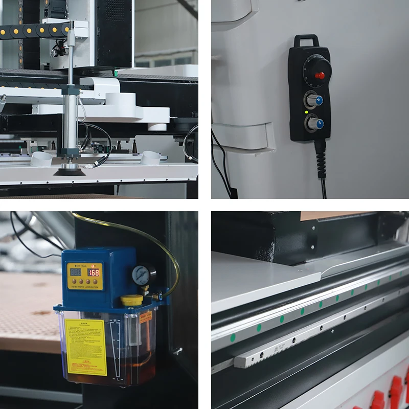 Wood Carving Furniture Wardrobe Door Making 1325 Atc MDF Board Cutting Machine 4 Spindles CNC Router Machine for Woodworking