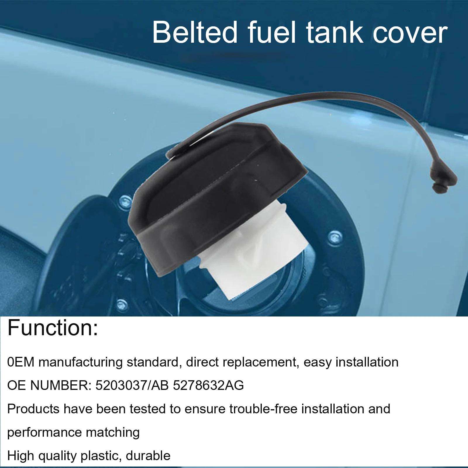 Tapa de tanque de combustible, piezas de repuesto de tapa de Gas, Compatible con Cherokee, CHRYSLER, JEEP, Chrysler 300, PT, Cruiser, Intrepid