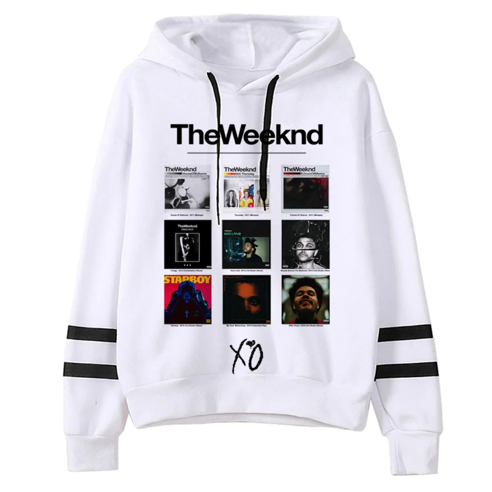 the Weeknd hoodies women gothic streetwear aesthetic Fleece tracksuit Hood women Korean style pulls