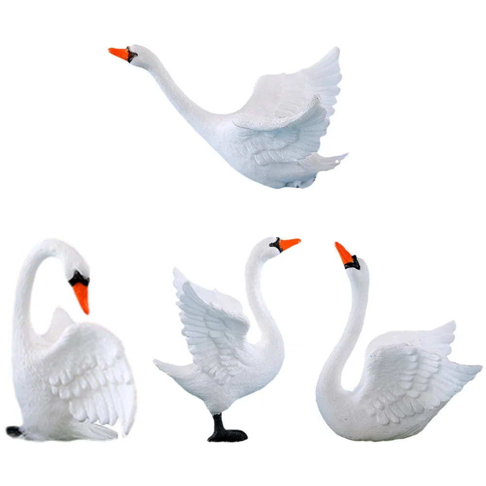 4 قطعة زخرفة حديقة الجنية البلاستيكية الصغيرة للمنزل بونساي المناظر الطبيعية الديكور الحيوانات الصغيرة شخصيات مصغرة ديكور #6