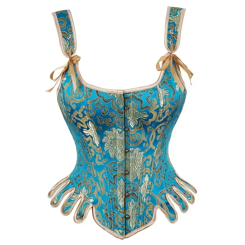 

Steampunk Vintage Women Corset Sexy Overbust Bustier Gothic Punk Renaissance Steel Boned Corselet