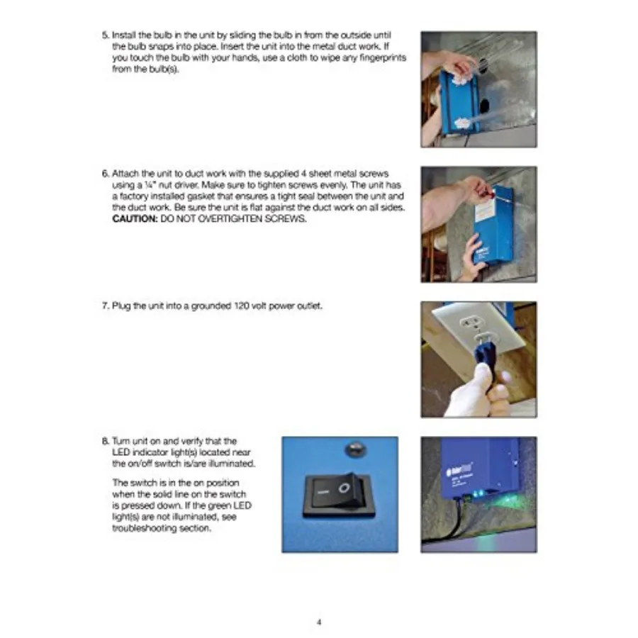 เครื่องฟอกอากาศดับกลิ่น OS72121 พร้อมหลอด UV ขนาด 12 นิ้ว เพื่อการปรับปรุงคุณภาพอากาศภายในบ้าน สำนักงาน และสถานพยาบาลอย่างมีประสิทธิภาพ