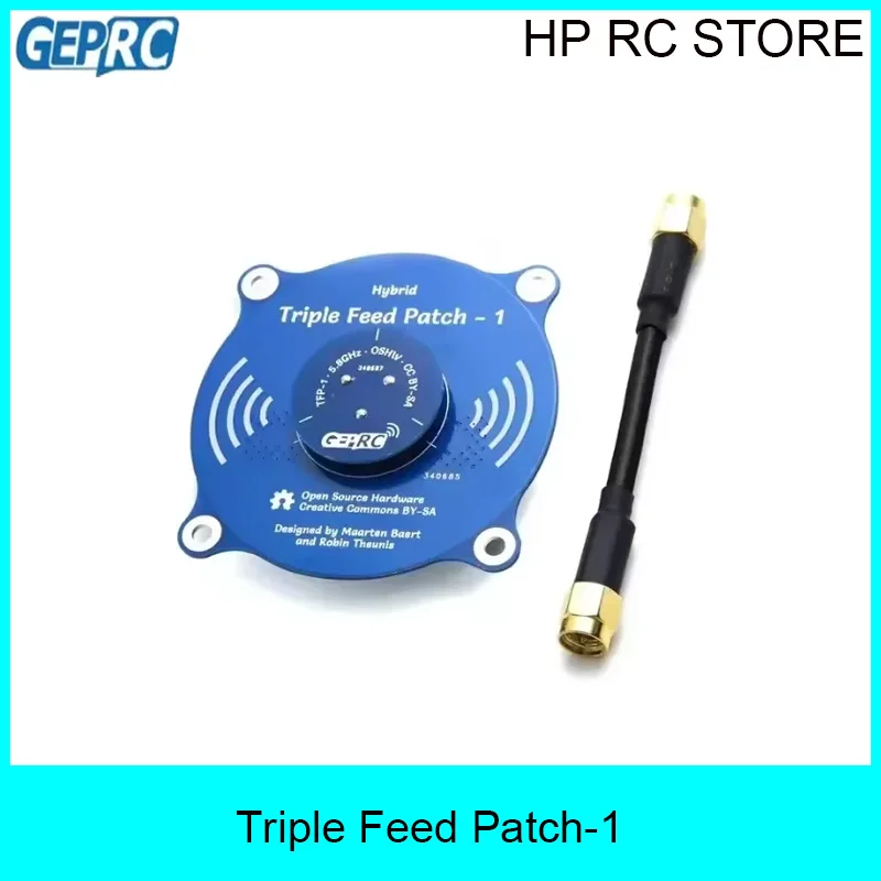 GEPRC Triple Feed Patch-1 5.8G FPV Antenna - 9.4DBI Circular Polarized RHCP/LHCP for Fatshark Skyzone Goggles DIY