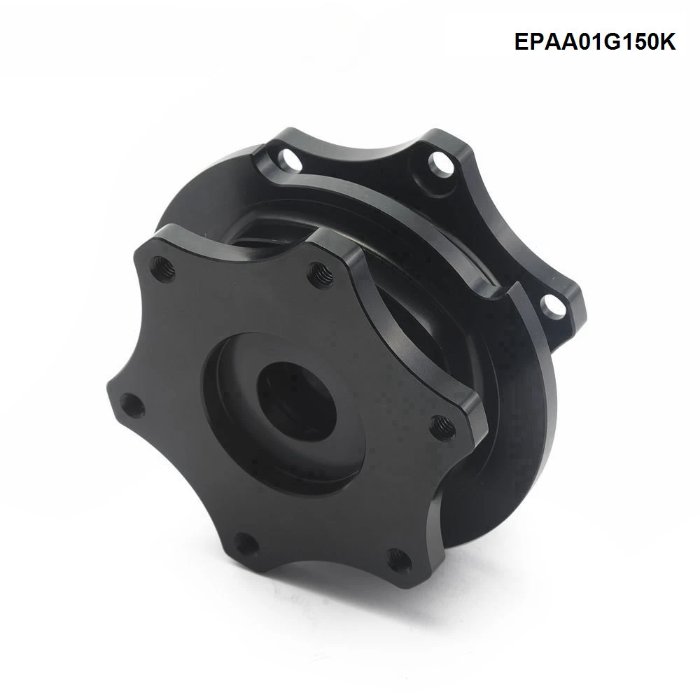 EPMAN Universal Car Aluminum D Shape Steering Wheel Quick Release Hub Adapter EPAA01G150K