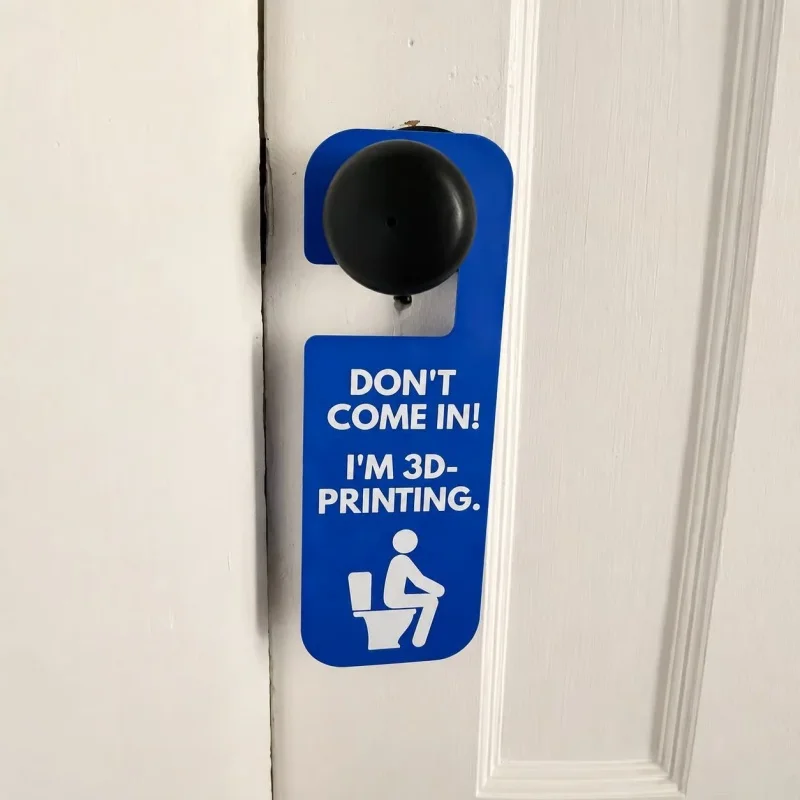 Don't Come In I'm 3d Printing Door Hanger Funny Do Not Disturb Sign Creative Door Knob Plaque Decor Gift For Maker 3d Printing