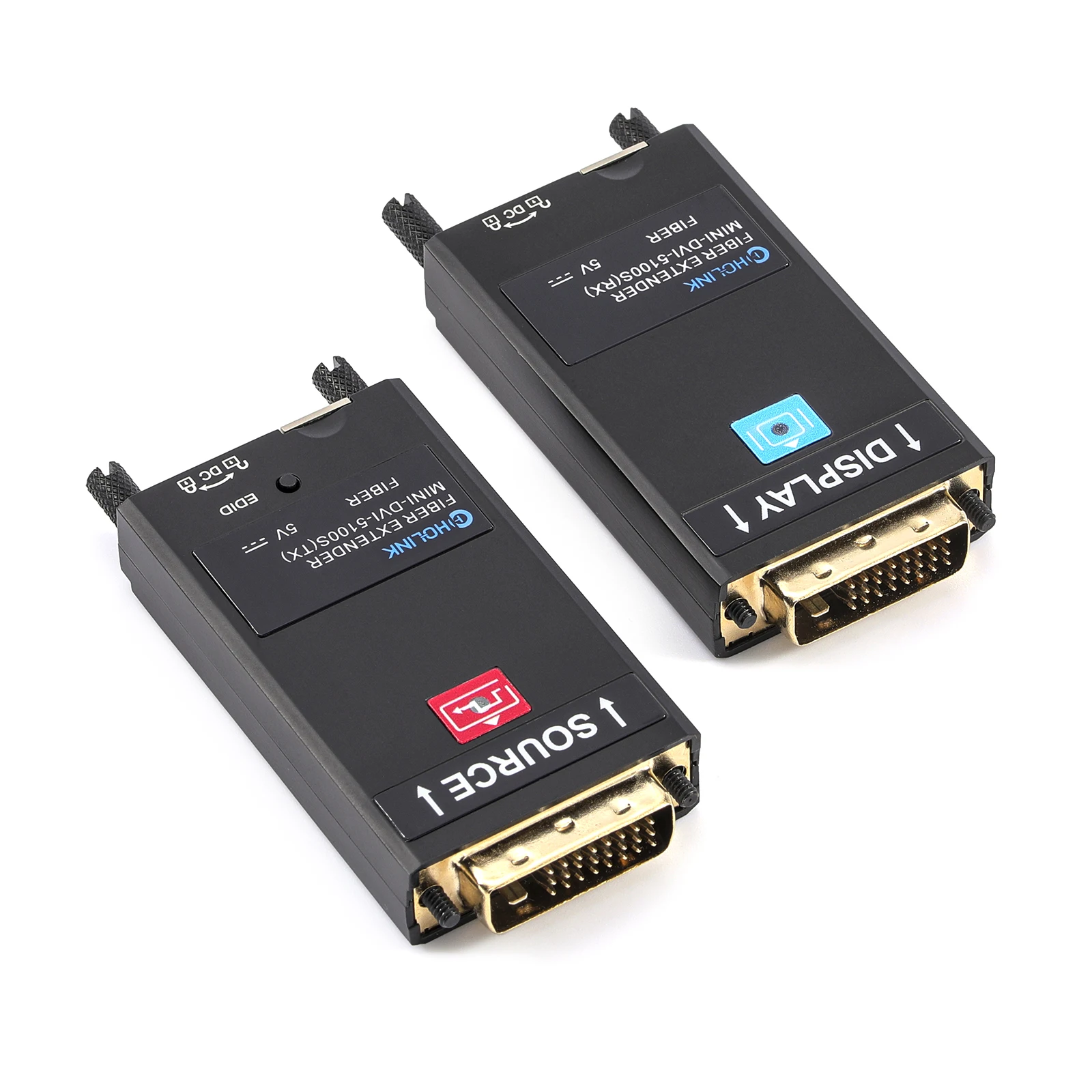

2025 LC Mini 4K DVI Fiber Optic Transmitter Extender DVI to Fiber Converter DC5V