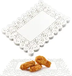 140PCS Paper Doilies Lace, Food Grade Modern Decorative Placemats Bulk, Add Elegance to Coffee, Cake, Dessert, Wedding