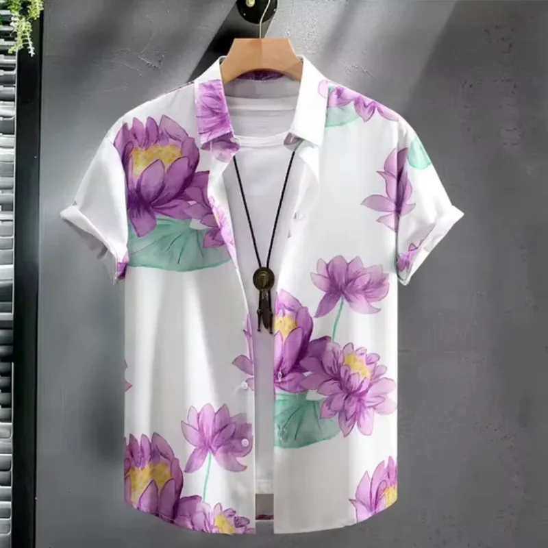 

Новинка 2026: Мужская пляжная рубашка с 3D-принтом, очень большого размера, повседневная, в гавайском стиле, оригинальный дизайн