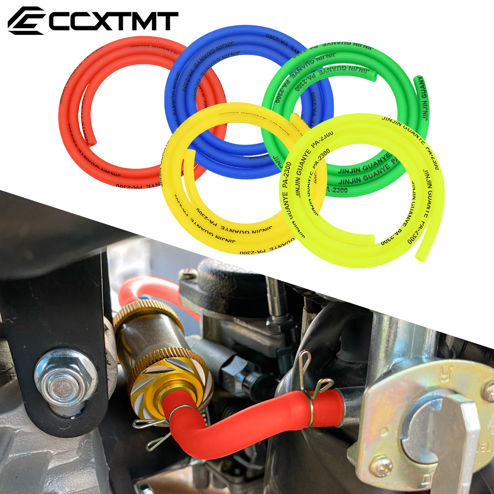 Motorcycle ATV Scooter 1M 3M 5M Gas Oil Pipe Tube Rubber Hose Petrol Hose For Honda Yamaha Kawasaki KTM EXC EXCF SX SXF XC XCF