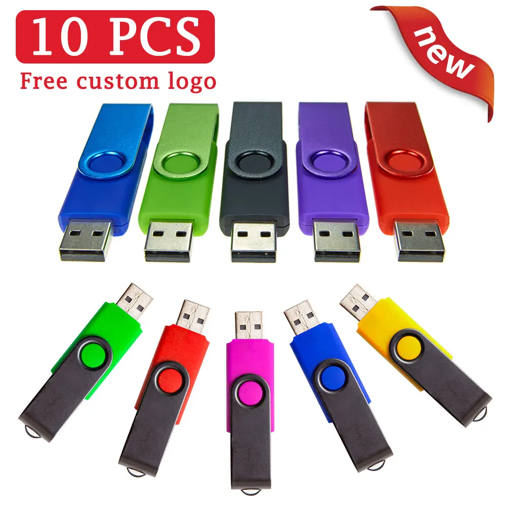 

10 шт./лот, USB-флешки с бесплатной индивидуальной гравировкой логотипа, 4 ГБ, 8 ГБ, 16 ГБ, металлические USB-накопители, подарочные высокоскоростные флешки, U-диски, Pendrive 2.0, 32 ГБ, 64 ГБ