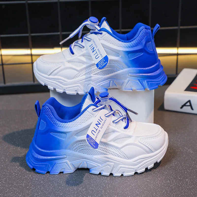 Children's Sports Shoes 2025 Spring and Autumn New Girls' Dad Shoes Breathable Mesh Casual Versatile Boys' Running Shoes