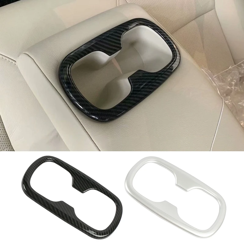 سيارة الصف الخلفي كأس الماء حامل إطار غطاء ملصقات الكسوة اكسسوارات لتويوتا كورولا E210 2019 2020 2021 2022 2023 2024 الهجين