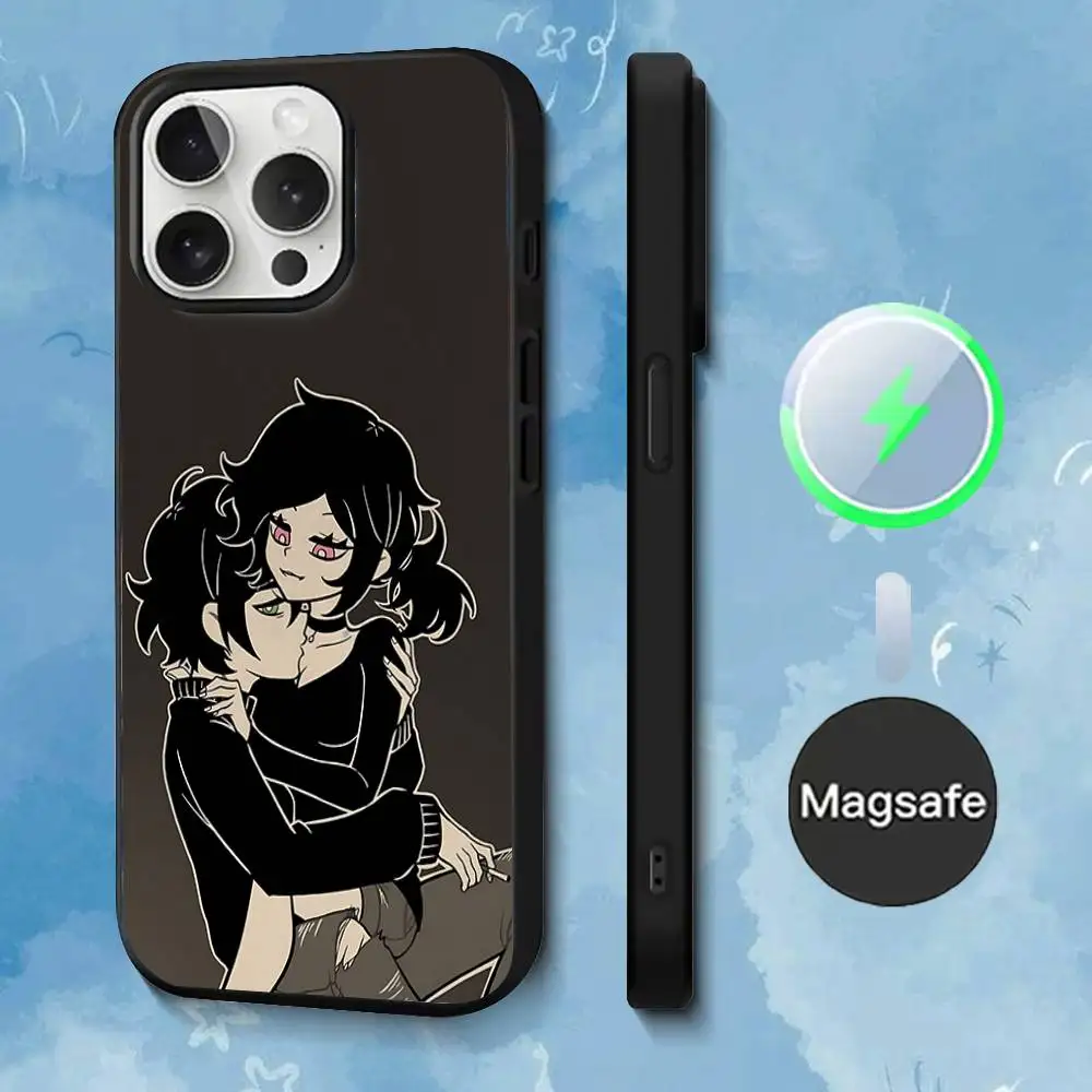 Чехол для телефона T-The Coffin A-Andy Leyley для iPhone 17,16,15,14,13,12,11, Pro, Max, Plus, Mini, SE4, E с магнитной беспроводной зарядкой Magsafe