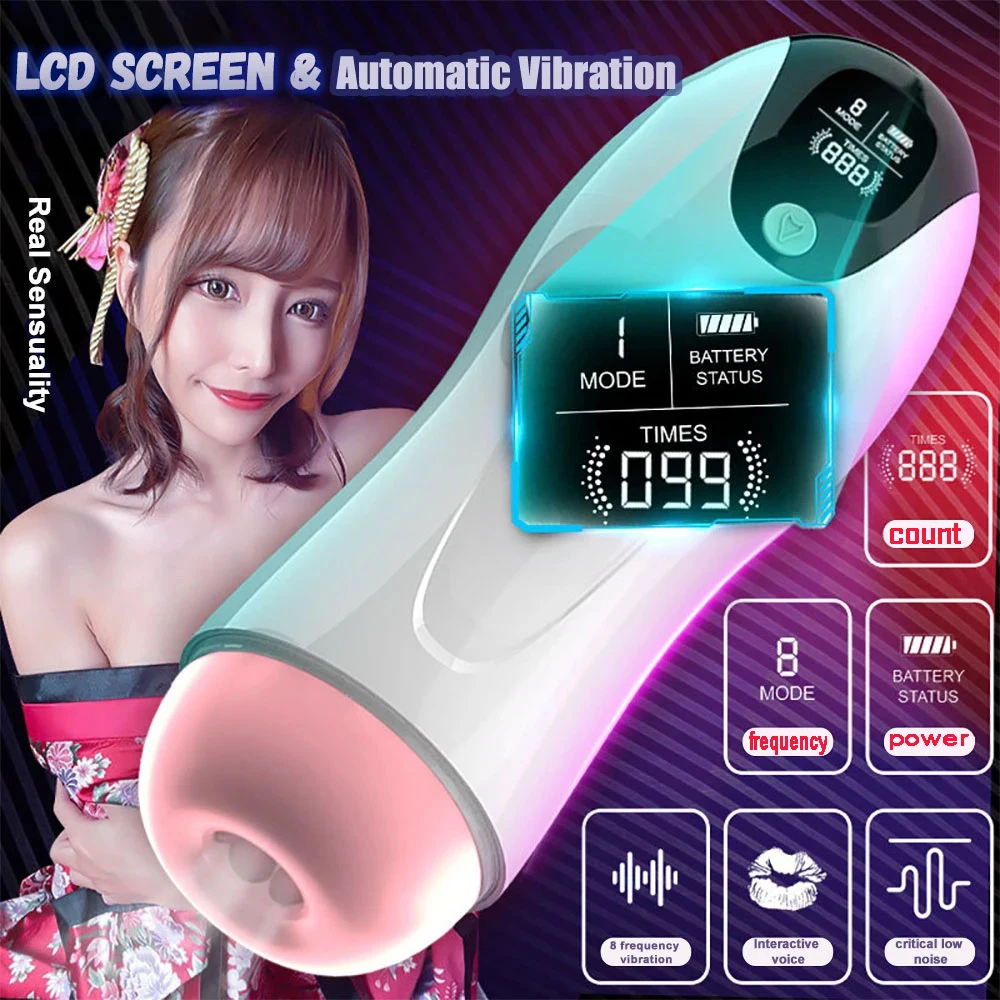 Sex Toys Automatic Male Masturbation Silicone Piston Sucking Sextoy Adult Erotic Best-selling 18 Vibrator Artificial Vagina Man