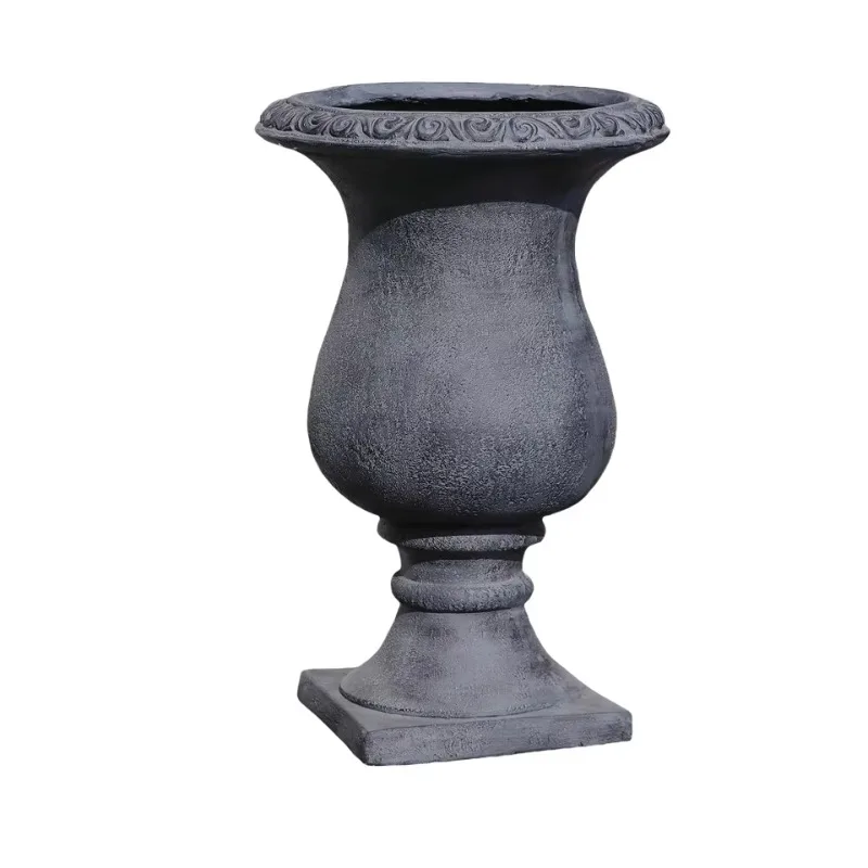 Design Flower Pot Secure Foam Packaging Includes Roman Columns for Country Garden Home Planting Decor