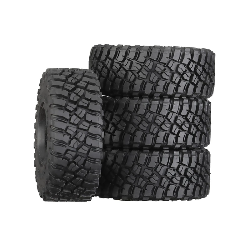 4Pcs 55Mm 1.0 In Super Soft Rubber Wheel Tire Tyre For 1/18 1/24 RC Crawler Car Axial SCX24 AX24 Traxxas TRX4M FMS FCX24