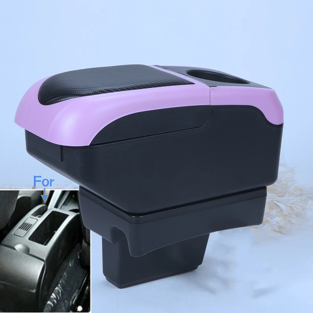 For Peugeot 307 Armrest Box For Peugeot 307 CC Convertible Car Armrest Storage Box Interior Retrofit Dedicated Car Accessories