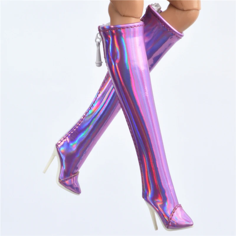 Doll toy Long shoes high quality fit for your FR2 FR6.0 Nuface boots Mirror matte true zipper F6