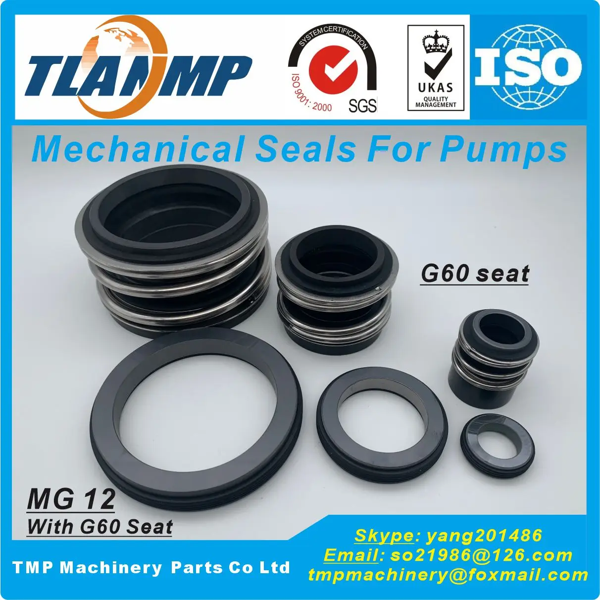 MG12/32-G6 , MG12/32-G60 , MG12-32 , MG12/32-Z TLANMP Mechanical Seals for Pumps (Seat type:G6/G60)