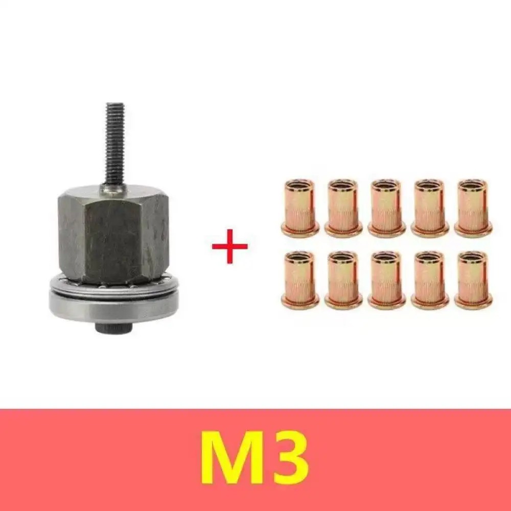Manual Threaded Rivet Nut Tool M3 M12 Setter Kit Portable Fastener Hardware For Automotive Repair Sheet Metal Assembly