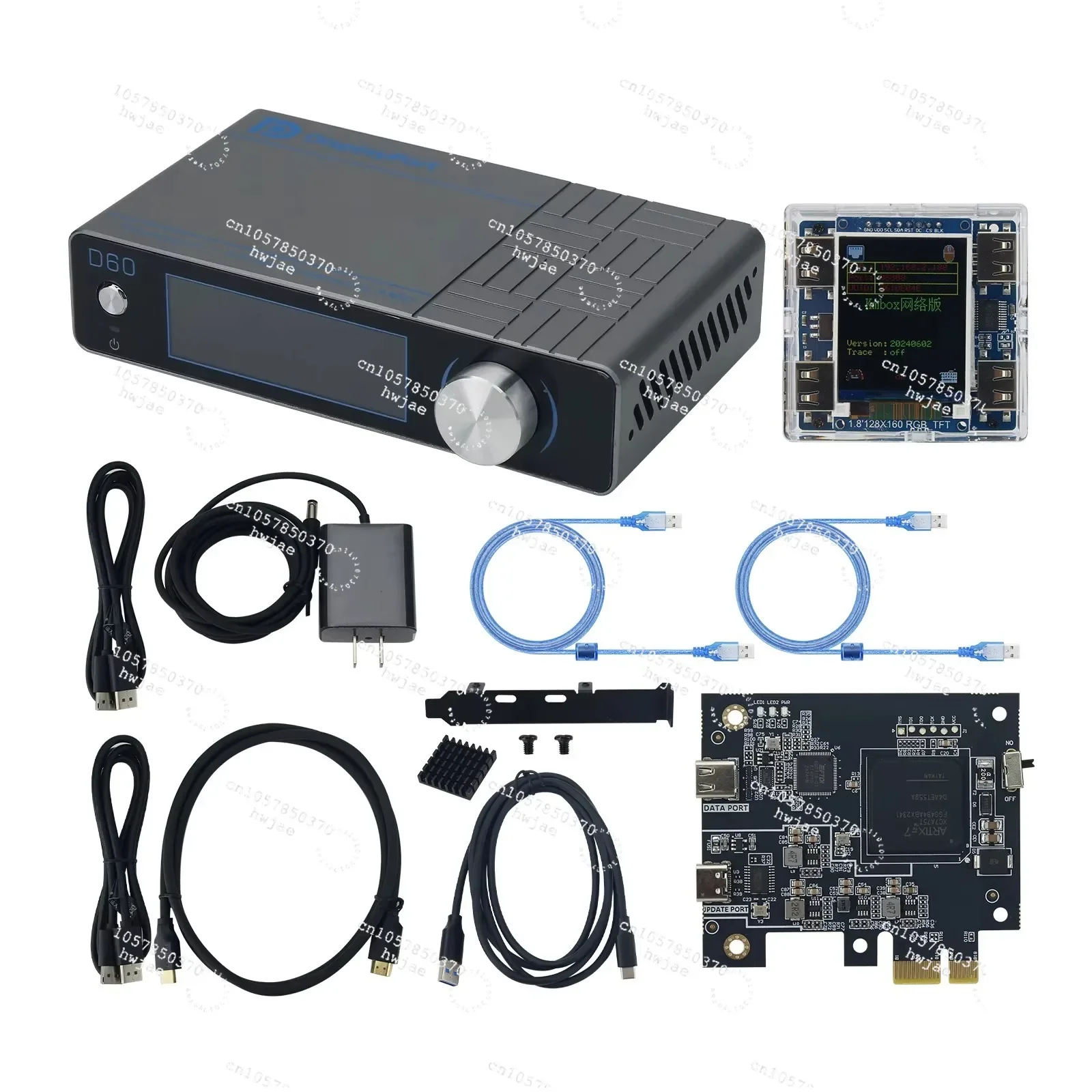 D60 Video Overlay Box 4K Adaptive Fuser High-Difinition-compatible + 75T DMA Hardware Board + KMBox NET Controller