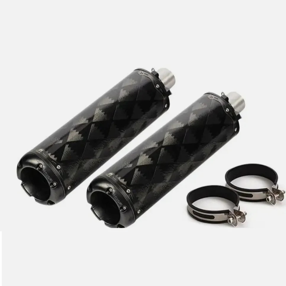 

38-51mm Universal Carbon Fiber Motorcycle Exhaust Tailpipe Motorcycle Tuning Muffler Connect Tube