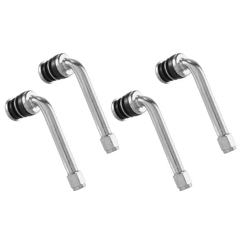 Multi-Purpose 4Pcs/Lot YPQZW90DY6 7.15CM 2.5 Chrome Tire Valve Stems 90 Degree Angled Size XL,Universal Various Models