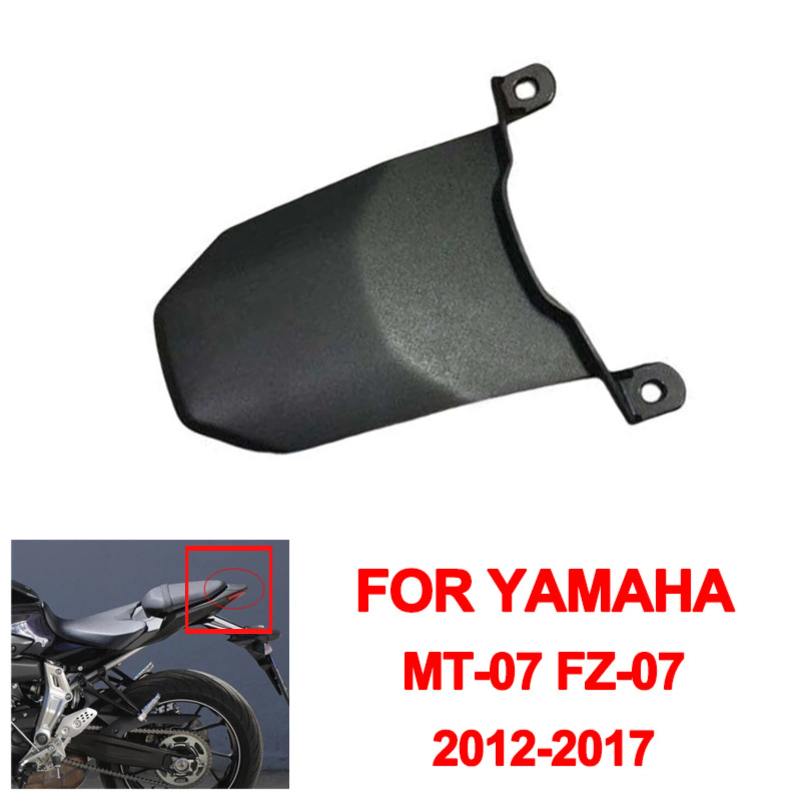

For YAMAHA MT-07 FZ07 2012-2017 Rear Upper Seat Middle Cover Tail Light Upper Panel Body Fairing Trim Replacement Accessories