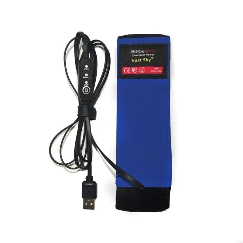 Lens Warmer Dew Heater Strips for Telescopes and Camera 3 Gear Temperature Control Lens Warmer USB Universal Dew Warmer