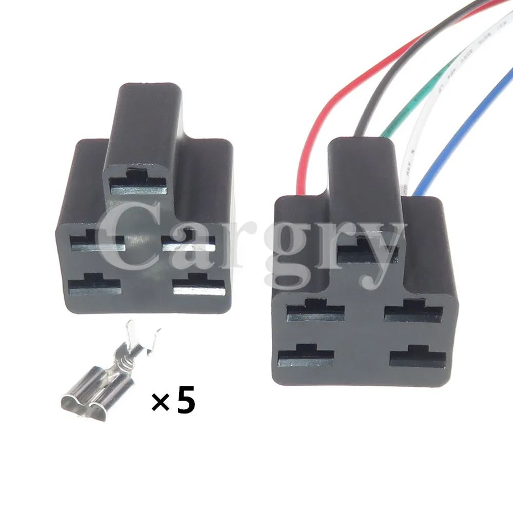 

1 комплект, 5P автомобильная сильноточная розетка, разъем высокой мощности, разъем переменного тока в сборе, вилка 6,3 мм