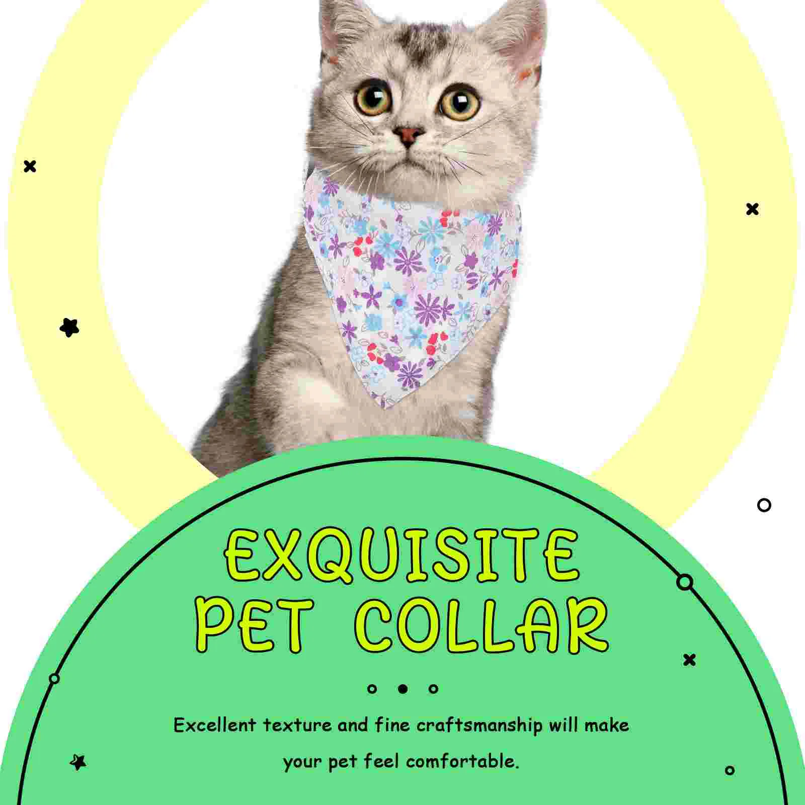 Bib Collar Fine Craftsmanship Pet Dog Supply Bow Tie Decorative Accessory Cotton Cat Adorable