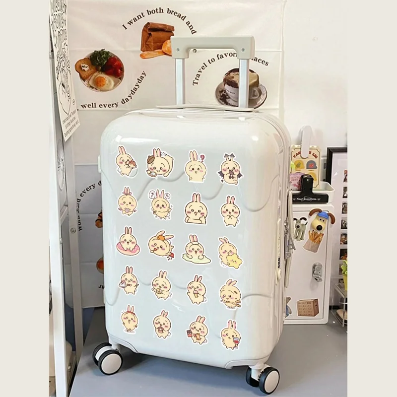 60pcs Cute Chiikawa USAGI Stickers Pack Decorative Scrapbook Laptop Phone Case Water Bottleうさぎ Cartoon Stickers DIY Kids G view 5