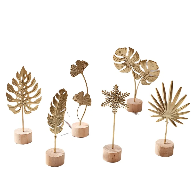 

Creative metal crafts leaf ornaments home decoration home decoration living room