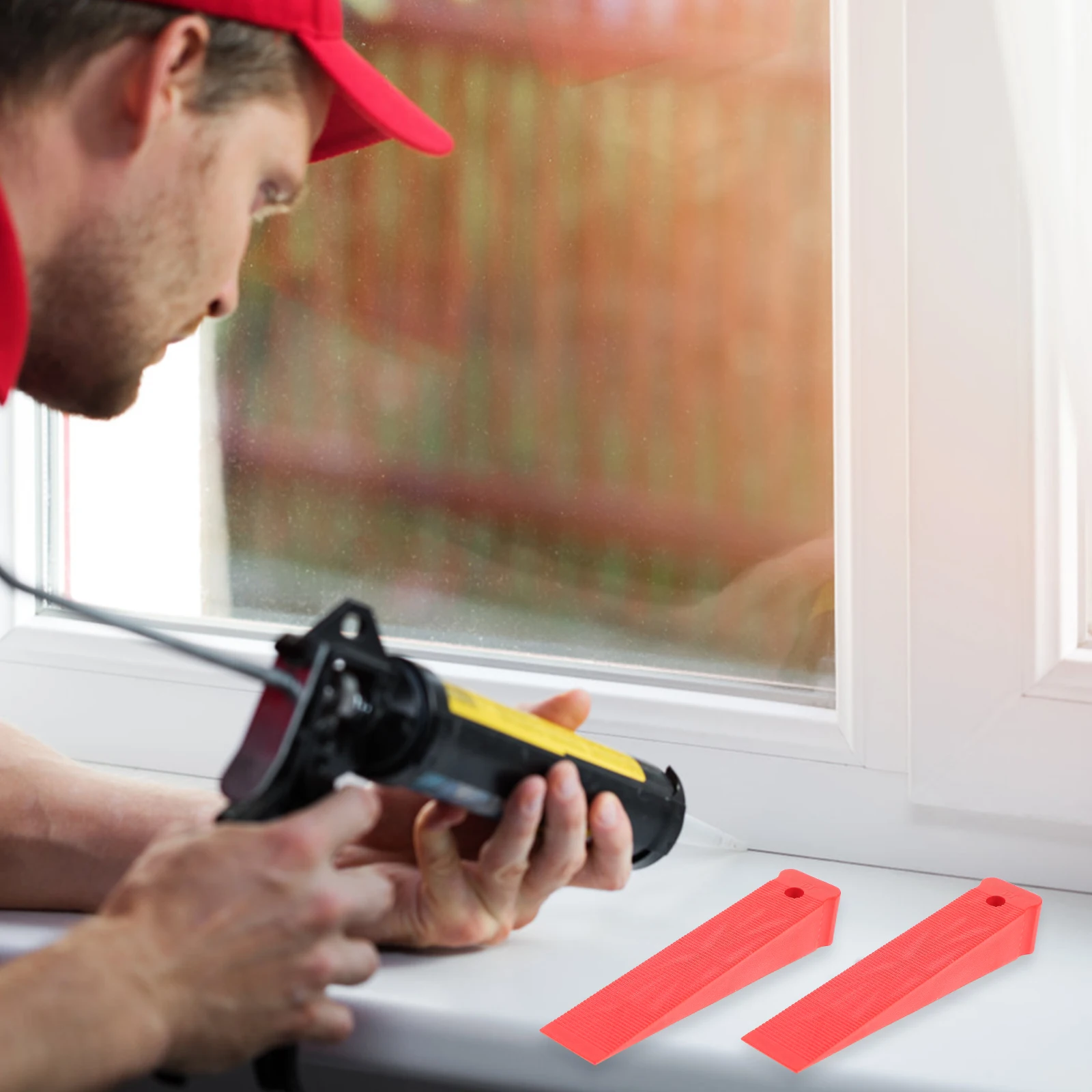 

10pcs Door Shims Plastic Leveling Shims For Furniture Table Chair Toilet Floor Leveler Home Improvement Non-Slip Wear-Resistant